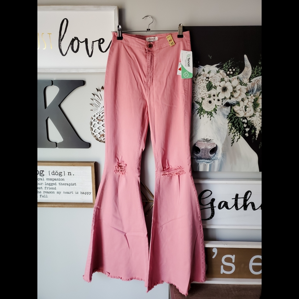 Pink Bell Bottoms